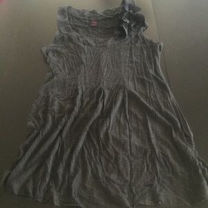 Wrapper pleated tank blouse